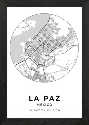 La Paz Mexiko Gerahmtes Wandbild Poster Leinwanddruck Bild