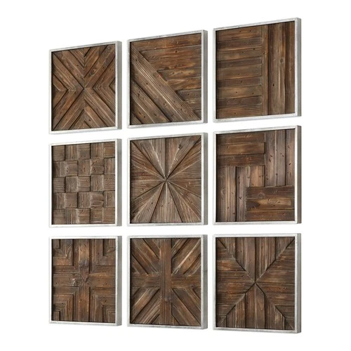 Uttermost 04115 Bryndle Rustic Distressed Fir Wood Wooden Wall Art - Picture 3 of 3