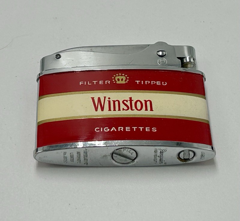 Vintage Winston Cigarette Lighter Crown Design Made in Japan