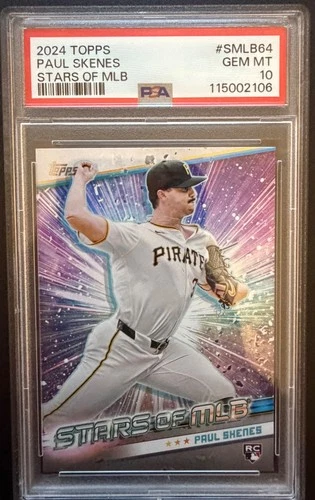 Paul Skenes 2024 Topps Stars of MLB RC Graded PSA 10
