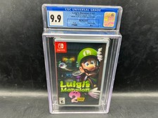 1st Print Luigi's Mansion 2 HD Nintendo Switch CGC 9.9 A  FACTORY SEALED WATA