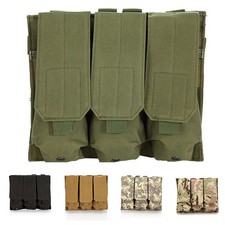Triple Tactical MOLLE Magazine Pouches Mag Pouch 5.56 - 7.62 Mag Bag Lightweight