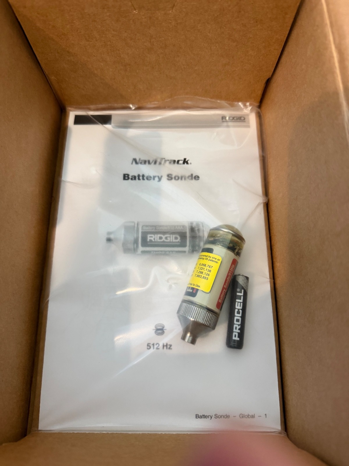 RIDGID 16728 Compact Remote Transmitter, 512 Hz. NaviTrack Battery Sonde