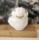 Vintage Avon Snowbird Cream Sachet Milk Glass Bottle.  EMPTY  2 1/4"