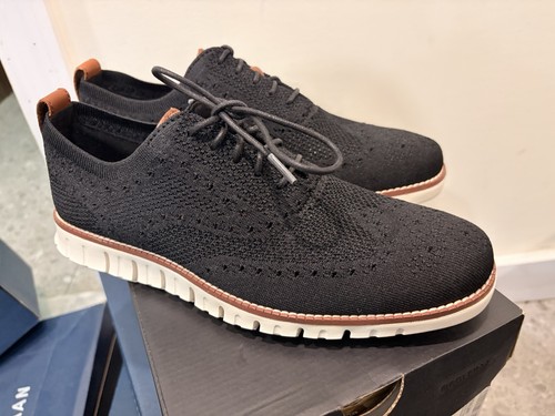Cole Haan Men's Zerogrand Stitchlite Wingtip Oxford Black Size 8