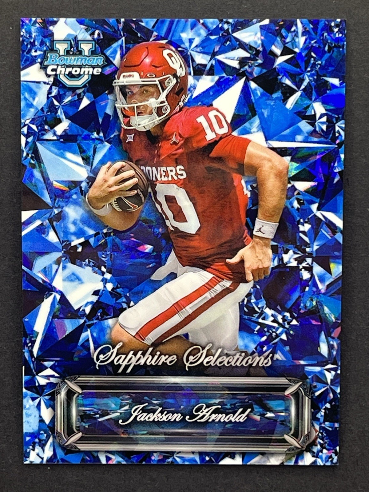 2024 Bowman University Chrome Jackson Arnold Sapphire Selections Rookie RC U SSP