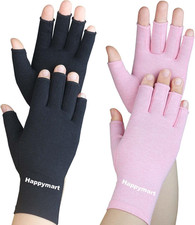 2 Pairs Arthritis Gloves, Hand Compression Gloves for Rheumatoid, Pain Relief, C