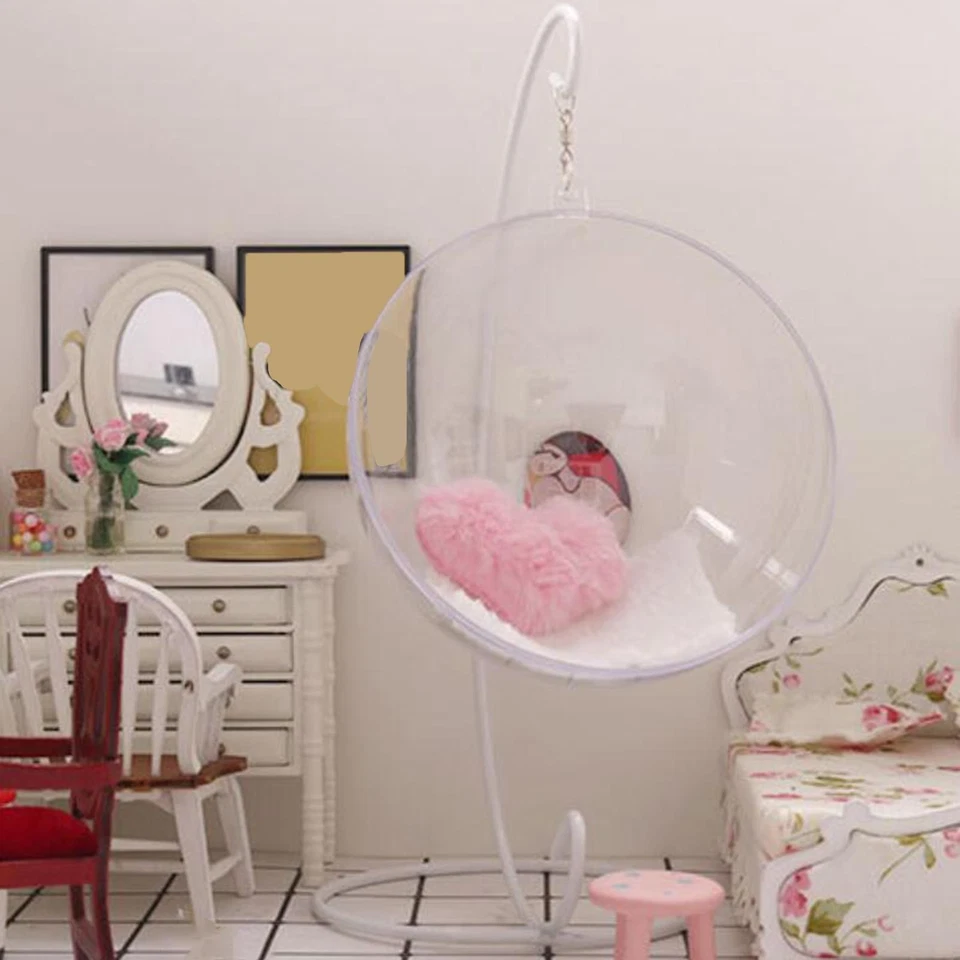 1:12 1/12 Fatto a Mano 1:6 1/6 Sedia a Dondolo in Miniatura per Bambini Piccoli - Immagine 4 di 4