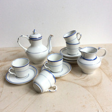 Dinette Ancienne en Porcelaine 1920 - Service à Café