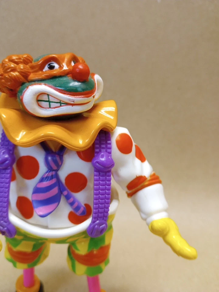 Figura de colección 1992 TMNT payaso Mike Teenage Mutant Ninja Turtle Playmates Foto 3 de 4