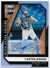2021 PANINI DONRUSS ELITE EXTRA EDITION CARTER JENSEN RC PROSPECT AUTO SIGNATURE