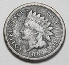 1864 BR INDIAN HEAD CENT, TOUGHER COIN!!!!(A7)