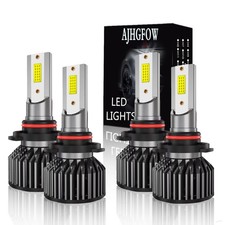 9005 9006 LED Headlight Kit 10000K Combo Bulbs High Low Beam Super Bright White