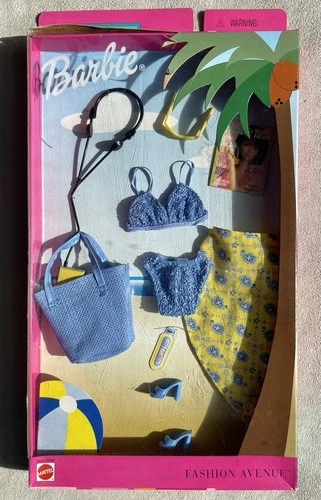 Barbie Fashion Avenue Bathing Suit Set Vintage NIB Never Opened 2001