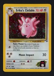 Erika's Clefable 003/132 Gym Heroes Holo Rare
