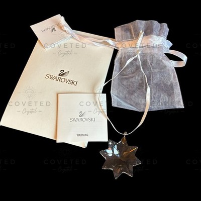 Swarovski Kristall CLEAR STAR CHRISTMAS ORNAMENT GWP Neuwertig Selten Strumpf Füller
