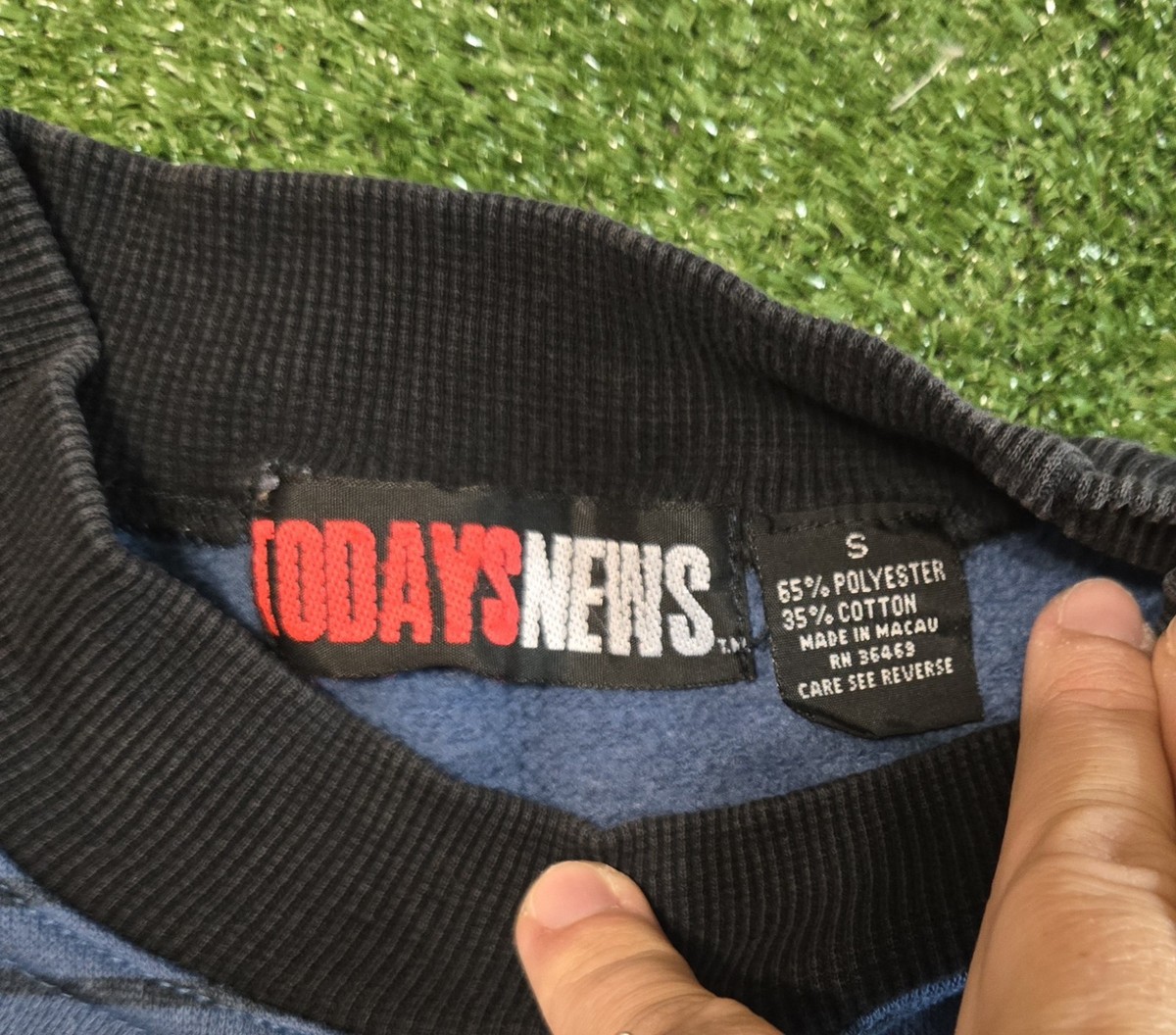 Vintage Todays News Crewneck Sweater Small 90s | eBay
