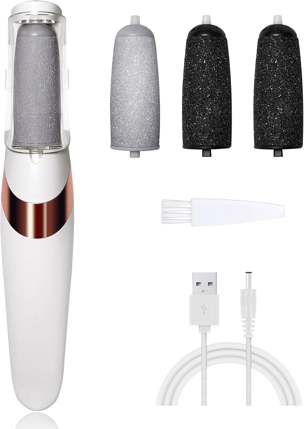 UQQU Electric Foot File, 4in1 Electric Callus Removers for Feet, Rechargeable E