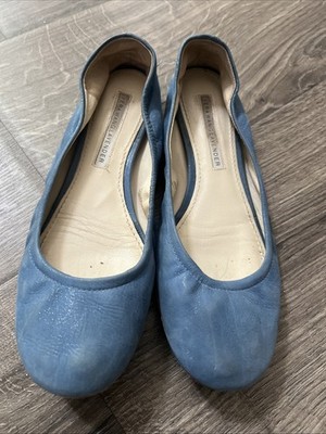 Vera Wang Lavender Ballet Flats Blue Leather