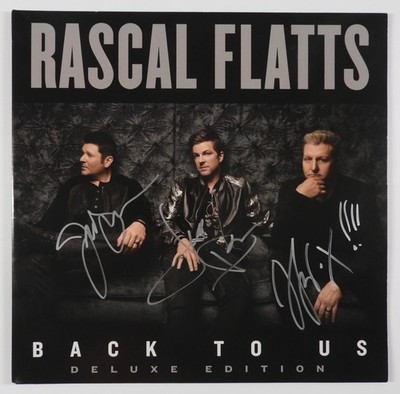 Rascal Flatts Signed Autograph Album JSA Record Vinyl Back To Us