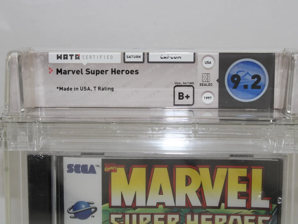Marvel Super Heroes Sega Saturn Sealed Wata Graded 9.2 B+ - Image 2 of 4
