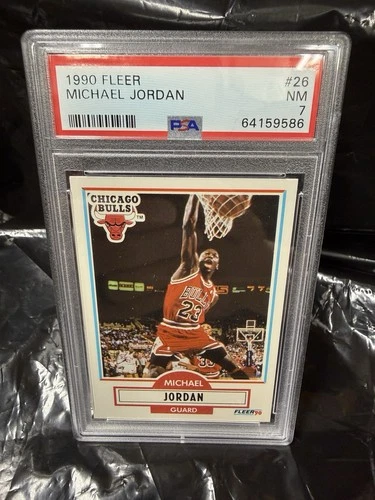 1990 Fleer #26 Michael Jordan PSA 7 NM