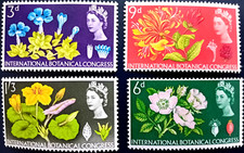*GB QEII 1964 SG655p-658p~International Botanical Congress Edinburgh~PhosphorMNH