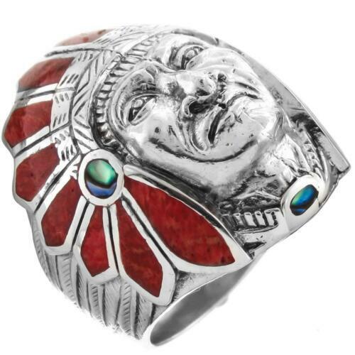 Vintage Ronnie Willie Sterling Silver Ring Coral 8.25 Navajo Vintage Ronnie Willie Sterling Silver Ring Coral 8.25 Navajo
