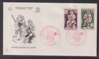 France 1967 Red Cross Set First Day Cover - Dieppe Black Cachet #623