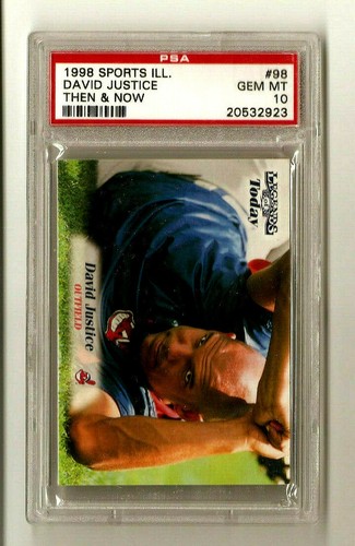 1998 Sports Illustrated Then & Now #98 David Justice PSA 10 Gem Mint Pop:3