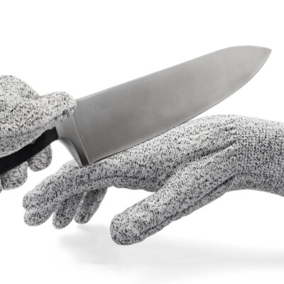 BooBooNoMore No Cut Kitchen Gloves - Polyethene - Lightweight, Medium