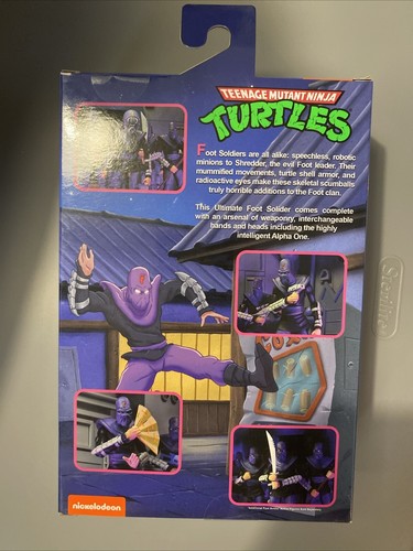 NECA TMNT Teenage Mutant Ninja Turtles Cartoon Ultimate Foot Soldier - Picture 3 of 3