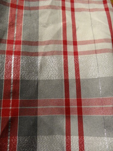 Girls BONNIE JEAN Infant Christmas Dress Red/Silver Plaid & Red Jacket EUC 24M - Picture 4 of 9