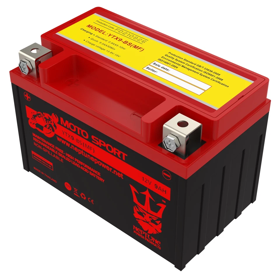 Bateria de substituição YTX9-BS 94 HONDA RVF750R (RC45) Neptune Power - Imagem 4 de 4