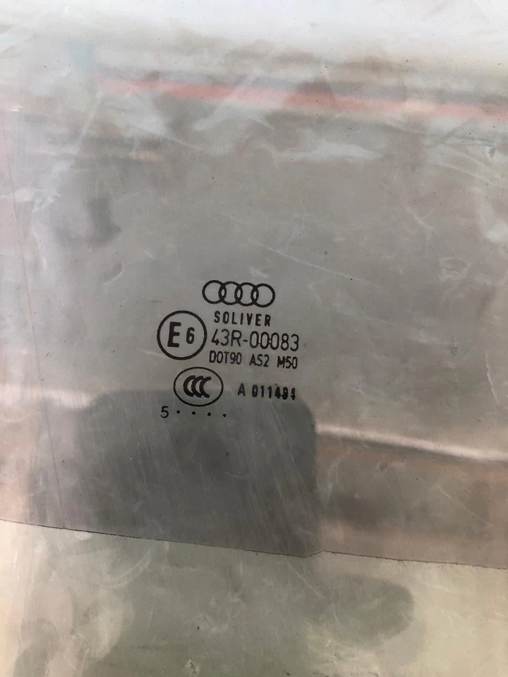 2006 AUDI A6 AVANT QUATTRO Porta Frontal Vidro/Janela Lado Direito do Passageiro RH Fabricante de Equipamento Original - Imagem 4 de 4