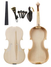 Kit violino bianco 4/4 acero fiammato retro violino non incollato top violino fatto a mano