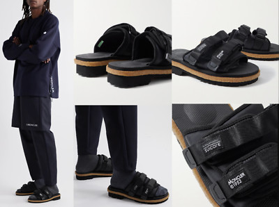 MONCLER X SUICOKE Moto Mountain Ripstop Vibram Sole Slides Schuhe Sandals 43