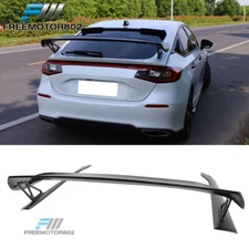 For 22-24 Civic Hatchback 4DR Type R Gloss Black Trunk Spoiler W/ Mounting Plate