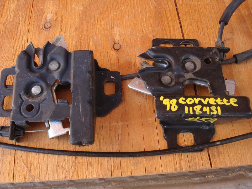1998-2004 Chevrolet Corvette Left and Right Engine Hood Lock and Latch - Image 2 of 4