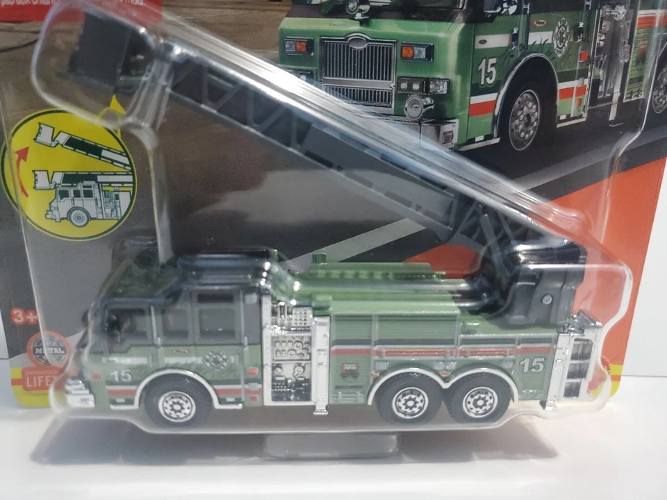 2024 MATCHBOX Working Rigs Pierce Velocity Aerial Platform Fire Truck #15 - Image 3 of 4