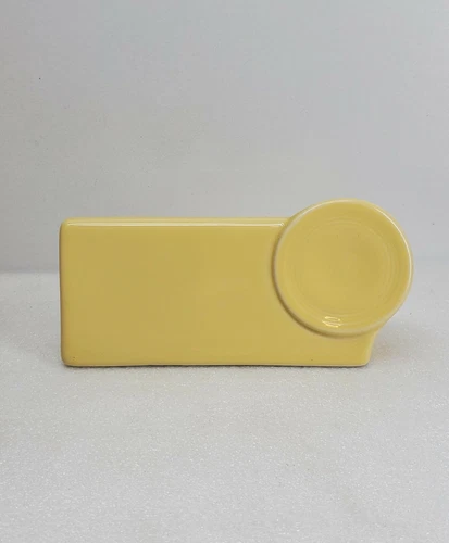 blank DEALER shelf SIGN pale yellow FIESTA WARE new