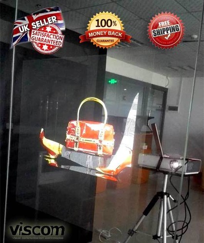 32" Holographic Halloween Rear Projection Film - Transparent - Self Adhesive - Picture 5 of 12