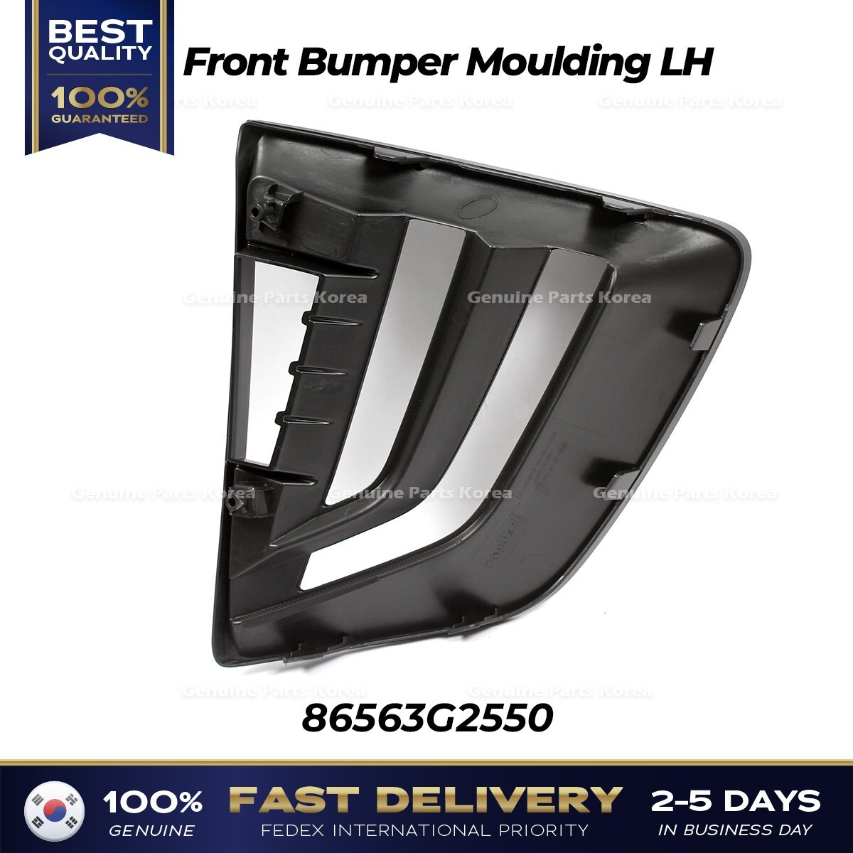 ⭐Genuine⭐ Front Bumper Moulding LH 86563G2550 for Hyundai Ioniq