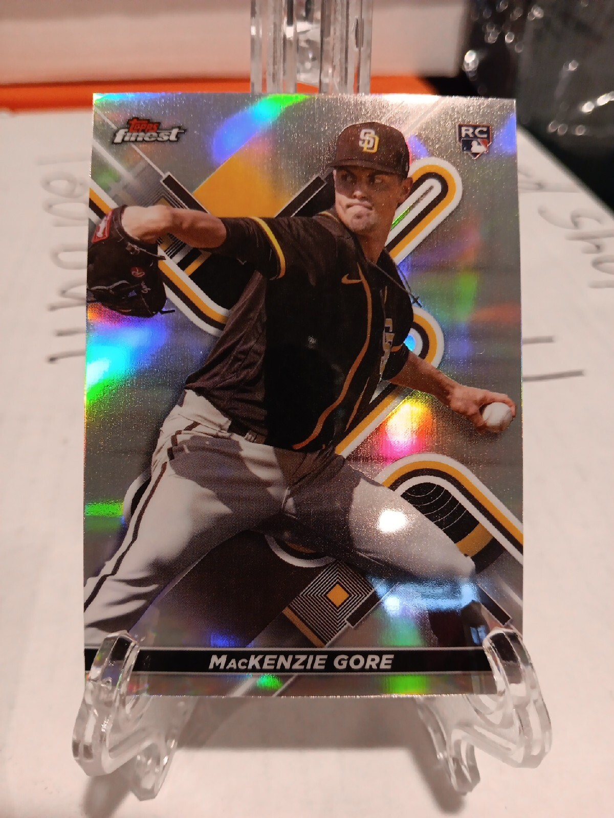 2022 Topps Finest MacKenzie Gore Rookie Refractor #22