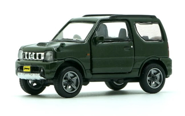 BM Creations Suzuki Jimny JB23 Dark Green RHD 1:64 US IMPORT