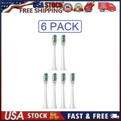 Keosaa Replacement Toothbrush Heads Compatible with Soni-care Power-tip 6pk Wht