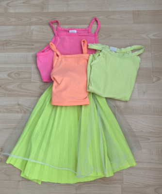 ZARA MÄDCHEN Kleidungspaket Rock/Oberteile/Primark Pyjama Set Alter 11-12 Jahre