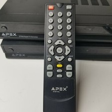 APEX Digital TV Converter Box DT502 DTV 2 With Remote 1 Great Condition.