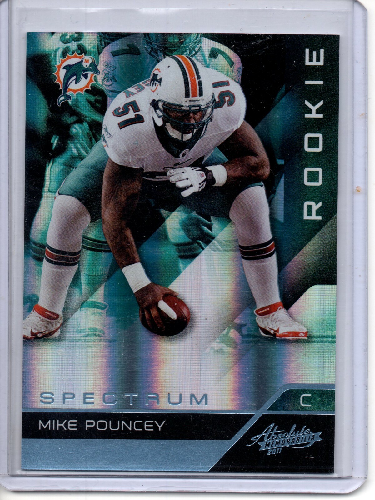 Mike Pouncey Panini Absolute Memorabilia #172 Spectrum Platinum