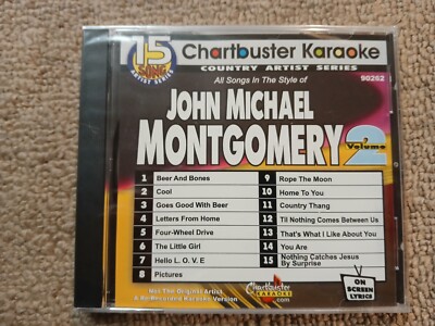 karaoke cdg Chartbuster John Michael Montgomery Volume 2 90262 Rare